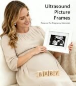 SDDFFS Pregnancy Announcement Props Set, Letter Board, Baby Bodysuit, Booties, Sonogram Frame, Pregnancy Test Box, Wood Blocks, Wooden Sign & Plush Bear for Gender Reveal Coming Soon Baby Announcement Kit - Image 4