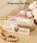 SDDFFS Pregnancy Announcement Props Set, Letter Board, Baby Bodysuit, Booties, Sonogram Frame, Pregnancy Test Box, Wood Blocks, Wooden Sign & Plush Bear for Gender Reveal Coming Soon Baby Announcement Kit - Image 6