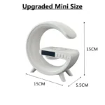 Wireless Charger Stand Pad RGB G Light Alarm Clock Speaker For iPhone 16 15 14 13 Samsung Xiaomi Mini Fast Charging Dock Station - Image 6