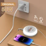 50W Power Strip Multi Port USB C Socket Type C Fast Charging Wall Charger USB Adapter For iPhone12 13 Quick Mobile Phone Charger - Image 13