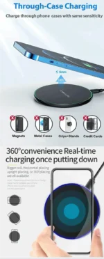 Wireless Charger Mobile Phone Chargers Pad Stand For iPhone 16 15 14 13 12 11 Pro Max Samsung Xiaomi Fast Charging Dock Station - Image 22