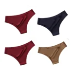 4PCS/Set Seamless Brazilian Panties Women's Sexy Lingerie Cool Ice Silk Low Waist Briefs Soft Solid Ultra-thin Bikini Underwear - Image 11