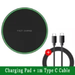 Wireless Charger Mobile Phone Chargers Pad Stand For iPhone 16 15 14 13 12 11 Pro Max Samsung Xiaomi Fast Charging Dock Station - Image 7