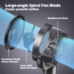 iFan Powerful 36 Speed DC Air Circulator Fan, Stand Fan with Oscillation & remote control, Quiet Operation (IF7456) - Image 4