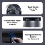 iFan Powerful 36 Speed DC Air Circulator Fan, Stand Fan with Oscillation & remote control, Quiet Operation (IF7456) - Image 9